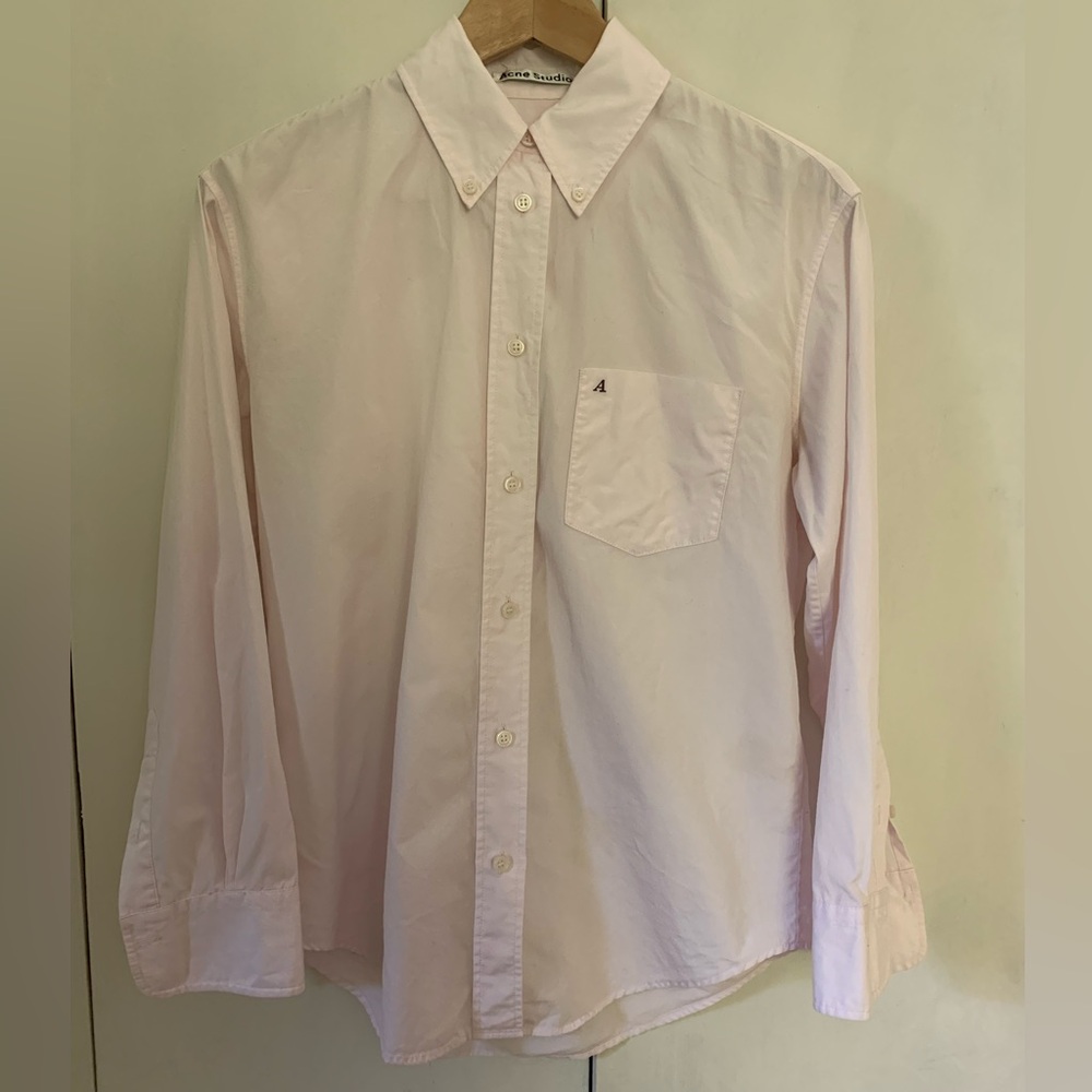 Acne Pink Casual Button Down Shirt